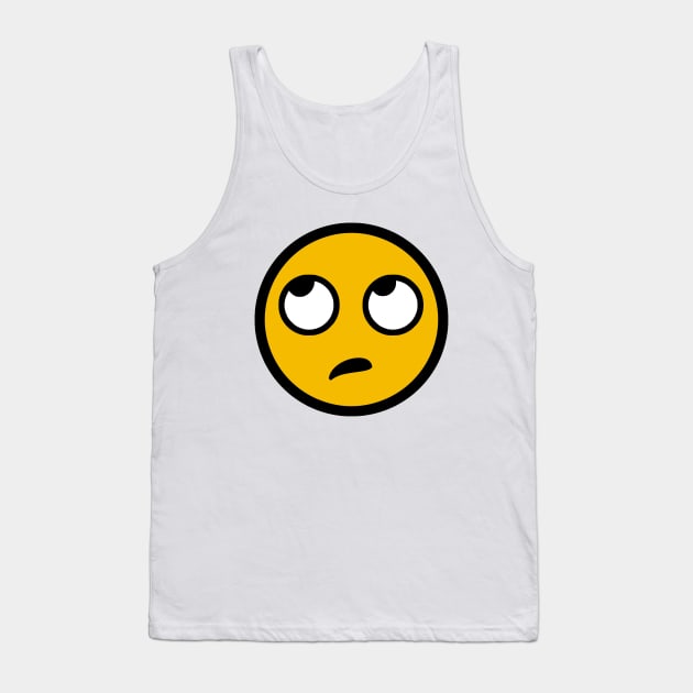 Eye Roll Emoji Tank Top by KHJ